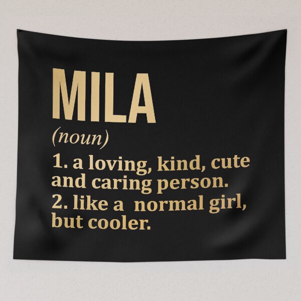 Item preview, Mila Name Definition in Gold designed and sold by XCIV.