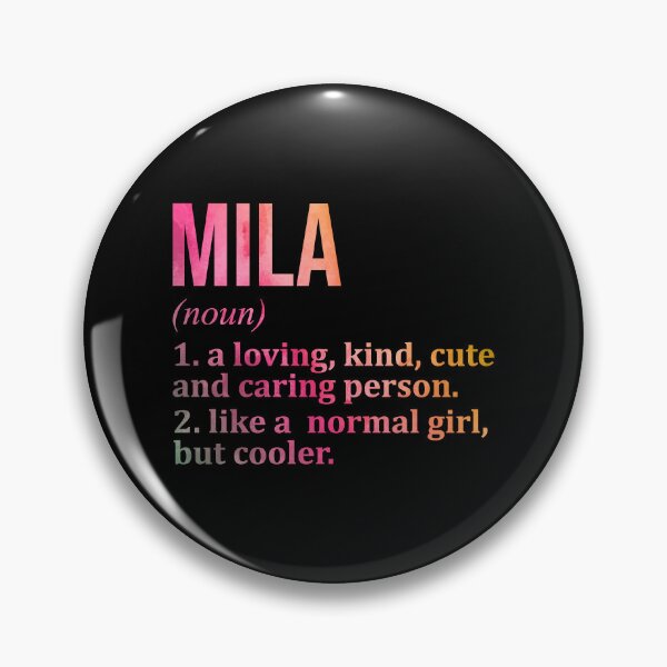 Item preview, Mila Name Definition in Watercolor designed and sold by XCIV.