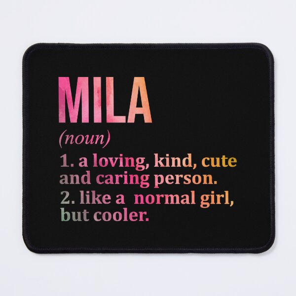 Item preview, Mila Name Definition in Watercolor designed and sold by XCIV.