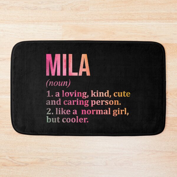 Item preview, Mila Name Definition in Watercolor designed and sold by XCIV.