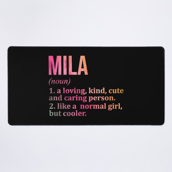 Item preview, Mila Name Definition in Watercolor designed and sold by XCIV.