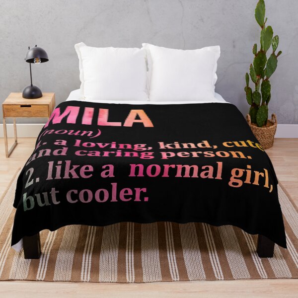 Item preview, Mila Name Definition in Watercolor designed and sold by XCIV.