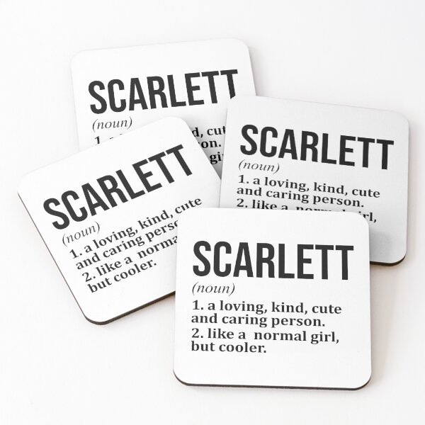 Item preview, Scarlett Name Definition designed and sold by XCIV.