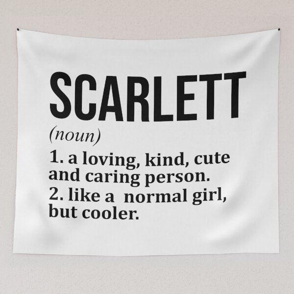 Item preview, Scarlett Name Definition designed and sold by XCIV.