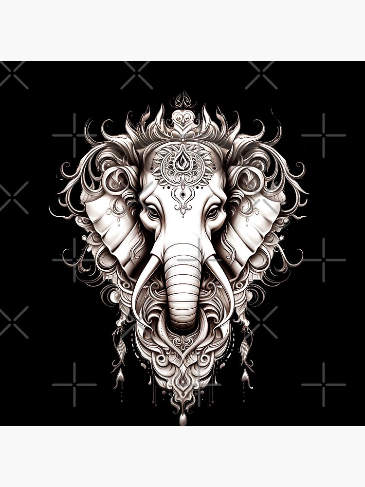 Thailand Elephant Tattoo Art Print by KewaleeTee | Society6