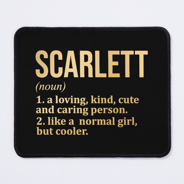 Item preview, Scarlett Name Definition in Gold designed and sold by XCIV.