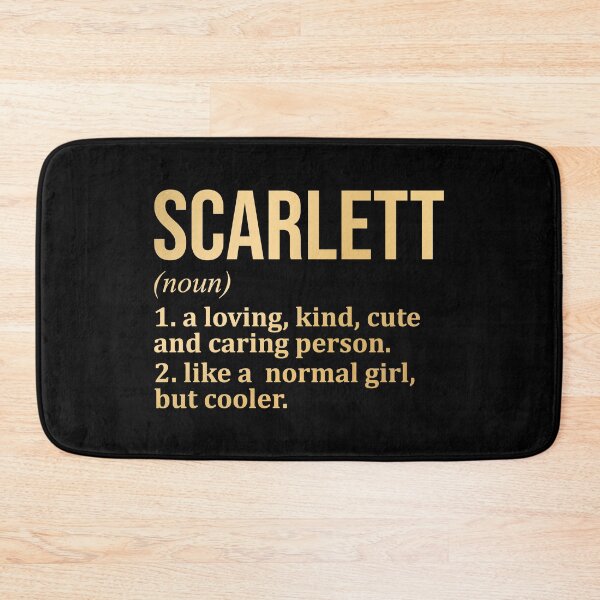 Item preview, Scarlett Name Definition in Gold designed and sold by XCIV.