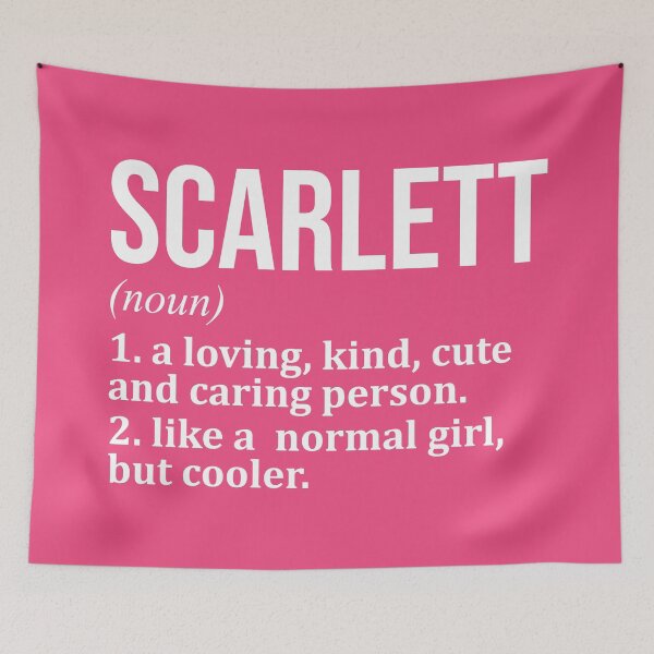 Item preview, Scarlett Name Definition for Women designed and sold by XCIV.