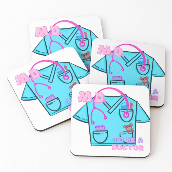 Item preview, MD: Made to be a doctor scrub suit (Hand drawn) female version designed and sold by Elha-Art-Co.