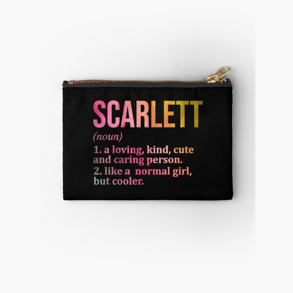 Item preview, Scarlett Name Definition in Watercolor designed and sold by XCIV.