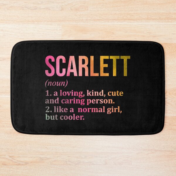 Item preview, Scarlett Name Definition in Watercolor designed and sold by XCIV.