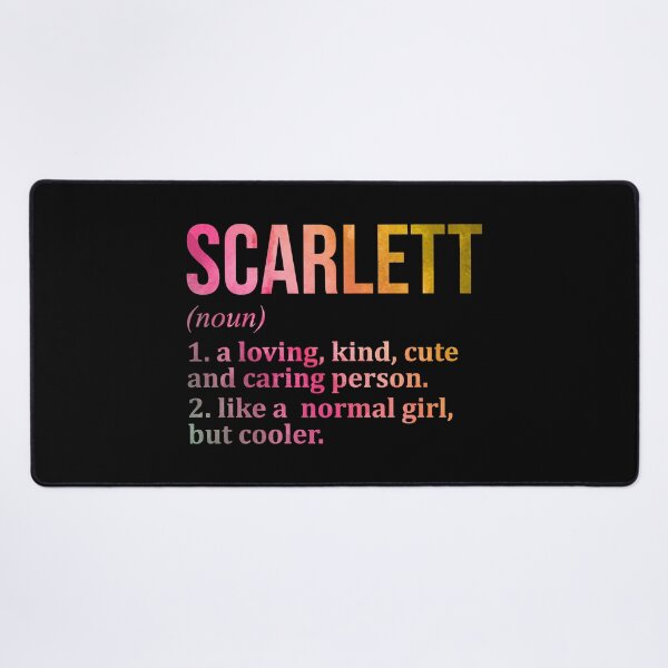 Item preview, Scarlett Name Definition in Watercolor designed and sold by XCIV.