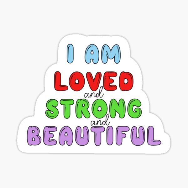 I Am Beautiful' + 'I Am Strong' Sticker Packs