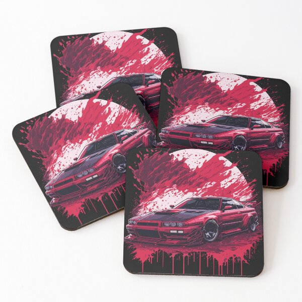 Item preview, Red Sports Car on Bloody Moon Skyline Supra Evo T-Shirt  designed and sold by 8fifty8.