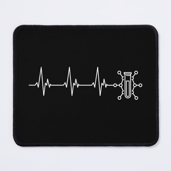 Item preview, Test Tube with Formula Heartbeat EKG Pulse Line minimal outline design for Chemistry Lovers! I Love Science!  designed and sold by venomousvector.