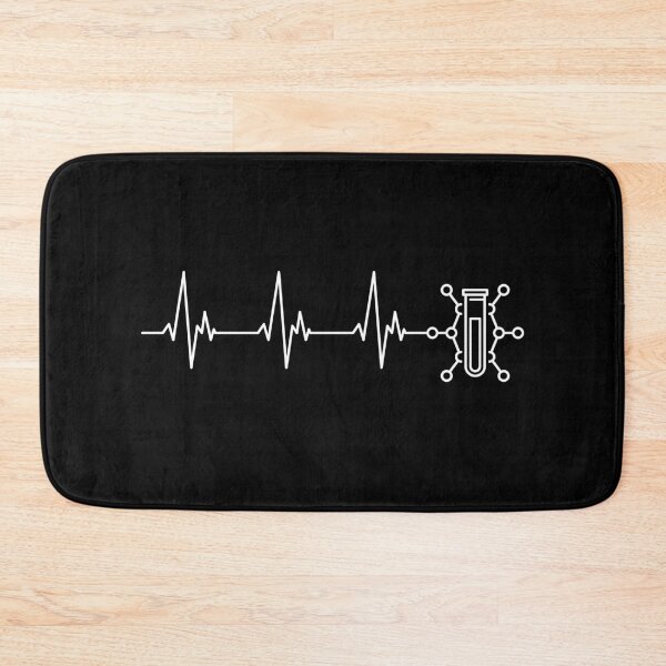 Item preview, Test Tube with Formula Heartbeat EKG Pulse Line minimal outline design for Chemistry Lovers! I Love Science!  designed and sold by venomousvector.