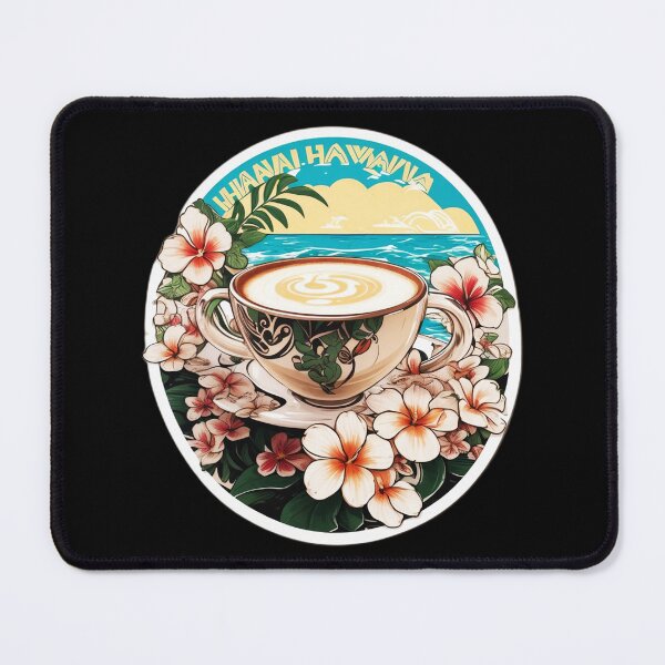 Item preview, Specialty Cappuccino Blue Cup Served on a Sunny Day by the Sea designed and sold by NautiChic.