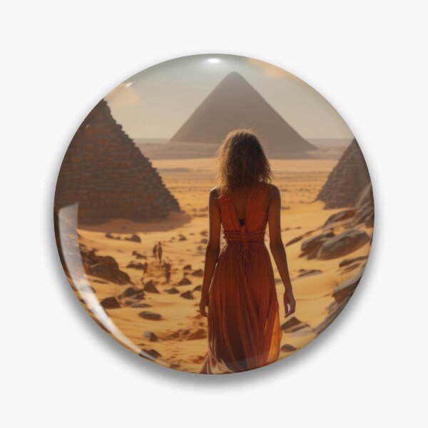 Item preview, Exploring Ancient Architected Pyramid at Sunset in the Desert designed and sold by Domitian Tincaba.