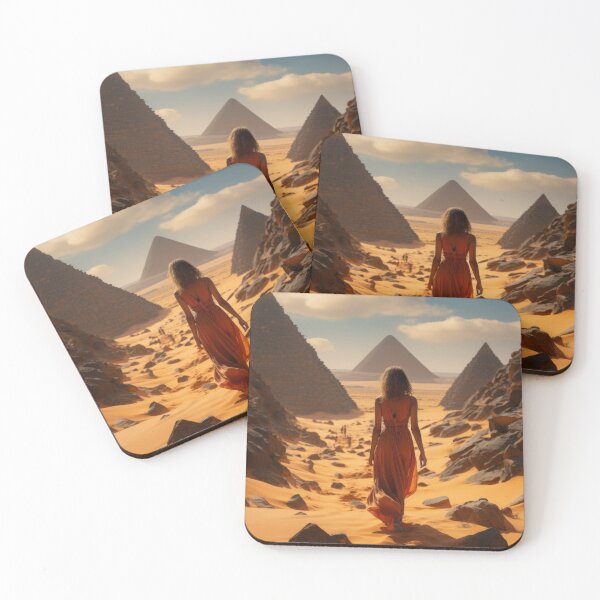 Item preview, Exploring Ancient Architected Pyramid at Sunset in the Desert designed and sold by Domitian Tincaba.