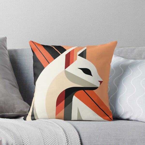 Item preview, Art Deco Cat Portrait: Vintage Glamour Meets Feline Elegance designed and sold by bsilvia.