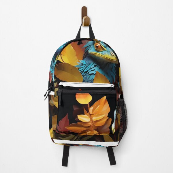 Item preview, 3d colorful lizards sitting in foliage designed and sold by aiphotosart.