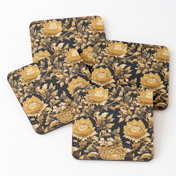 Item preview, Golden Lotus Elegance: Thai Traditional Seamless Pattern  designed and sold by Laerguldir.