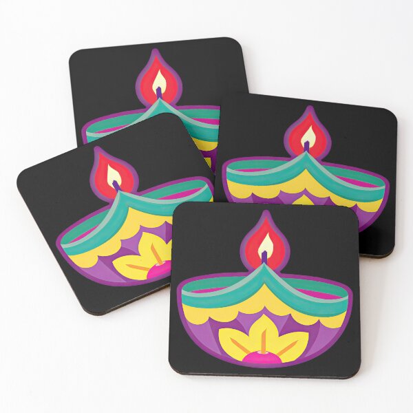 Item preview, Festive Diya with Floral Accents designed and sold by pixclipart.
