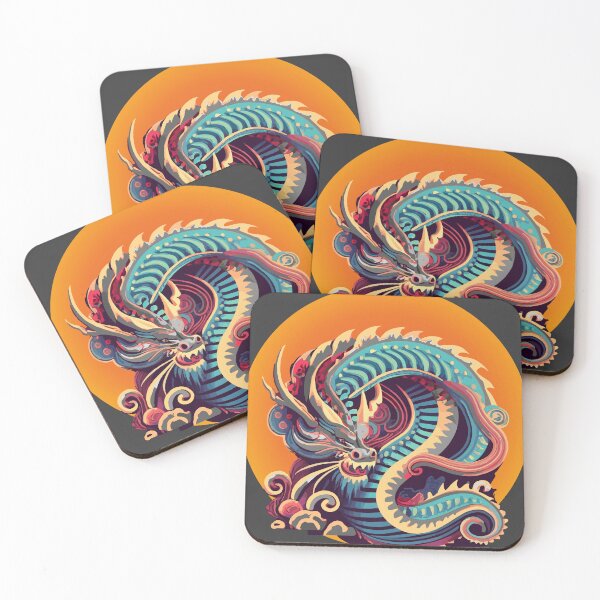 Item preview, vector colorful dragon in oriental style designed and sold by kreafox.