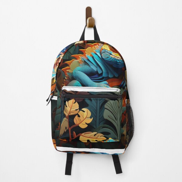 Item preview, 3d colorful lizards sitting in foliage designed and sold by aiphotosart.