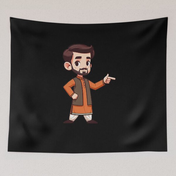 Item preview, Festive Pointing Man designed and sold by pixclipart.