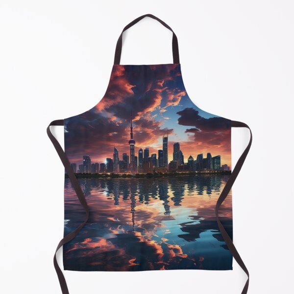 Item preview, City Lights Reflect on Urban Skyscrapers at Sunset designed and sold by Domitian Tincaba.