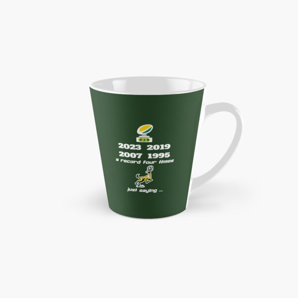 Item preview, South Africa supporter: winners 4 times just saying (white) v2 designed and sold by SolidEarthArt.