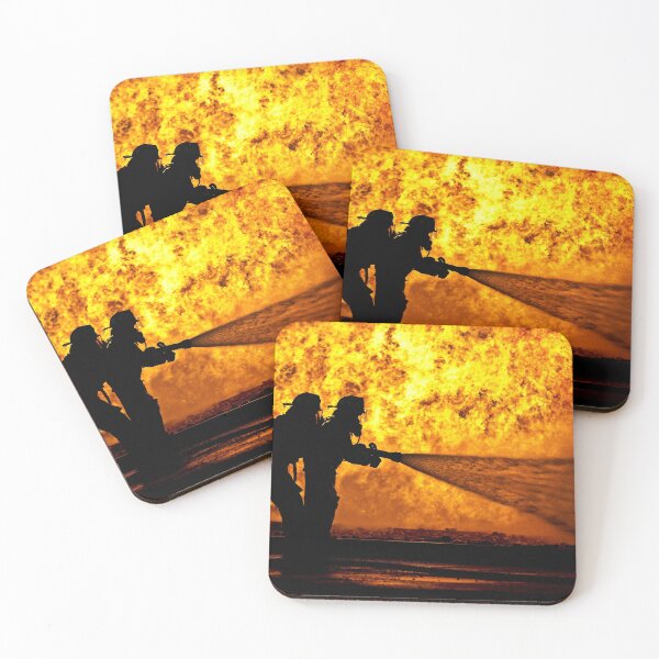 Item preview, STK109325M-Firefighters battle a simulated aircraft fire. designed and sold by StocktrekImages.