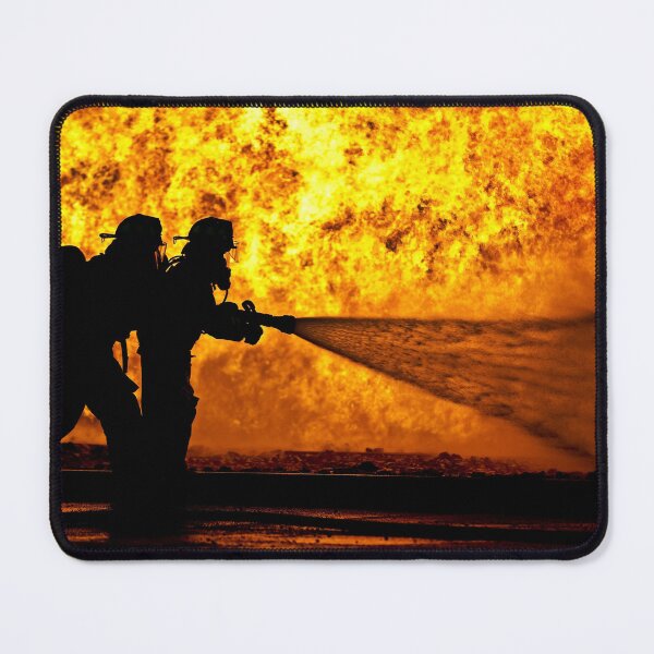 Item preview, STK109325M-Firefighters battle a simulated aircraft fire. designed and sold by StocktrekImages.