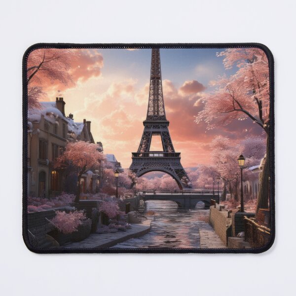 Item preview, Winter Cityscape with Snow-Covered Landmarks and Majestic Mountain Landscape designed and sold by Domitian Tincaba.