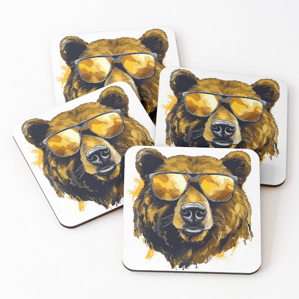 Item preview, Sunglasses Brown Bear cute designed and sold by Eshwarx.