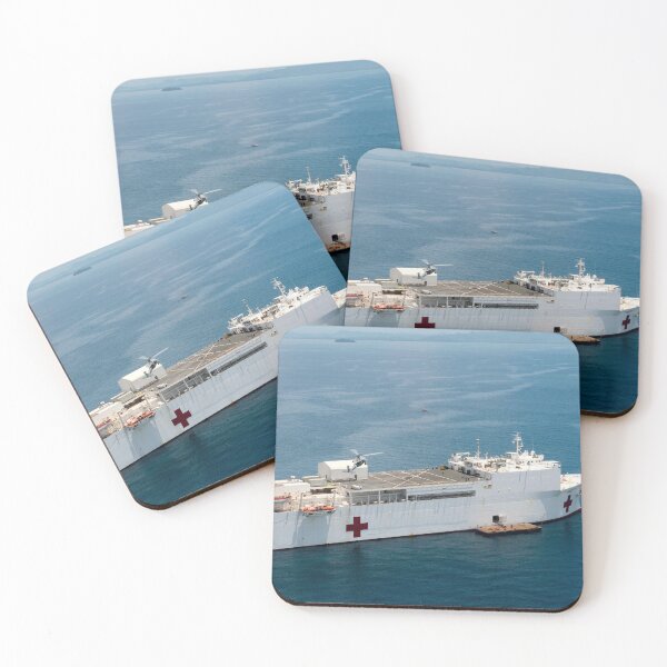 Item preview, STK109324M-An MH-60S Seahawk helicopter lands on the hospital ship USNS Mercy. designed and sold by StocktrekImages.