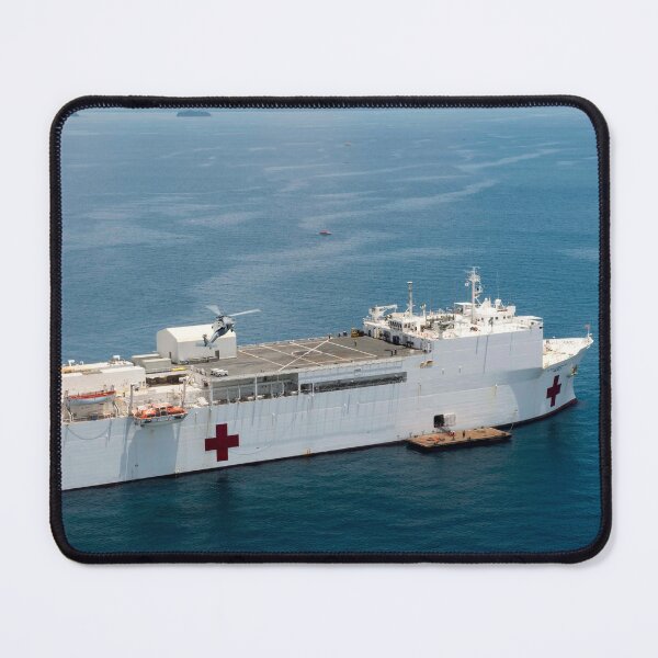Item preview, STK109324M-An MH-60S Seahawk helicopter lands on the hospital ship USNS Mercy. designed and sold by StocktrekImages.
