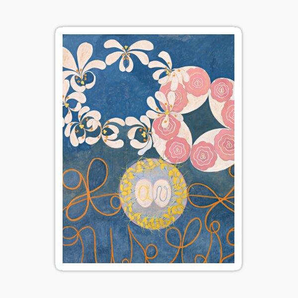 The Ten Largest, No.1 Childhood | Hilma af Klint | Vintage Abstract Art | P575 Sticker