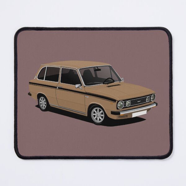 Item preview, DAF 66 Combi - illustration - brown designed and sold by knappidesign.