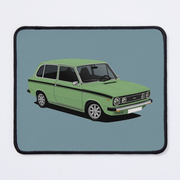 Item preview, DAF 66 Combi - illustration - green designed and sold by knappidesign.