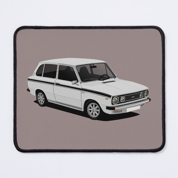 Item preview, DAF 66 Combi - illustration - white designed and sold by knappidesign.