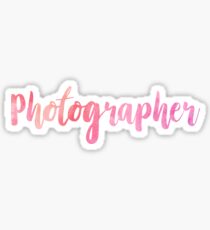 Photographer Sticker