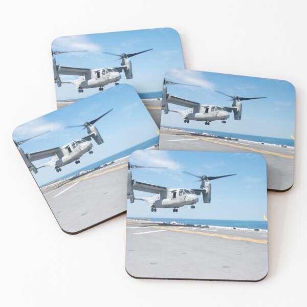 Item preview, STK109321M-An MV-22 Osprey prepares to land on the flight deck of USS Kearsarge. designed and sold by StocktrekImages.