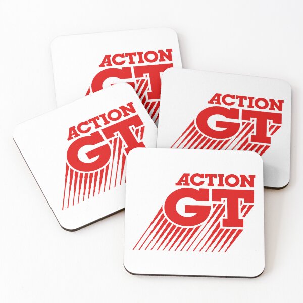 Item preview, ACTION GT - fab 80s logo designed and sold by ThrowbackAds.