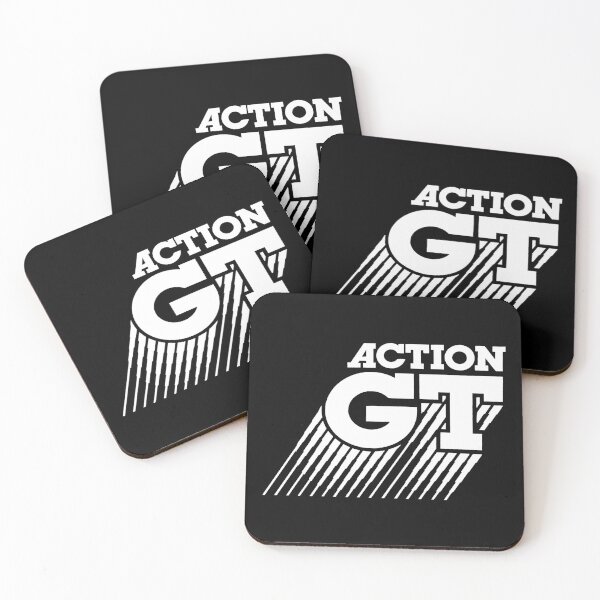 Item preview, ACTION GT - fab 80s logo designed and sold by ThrowbackAds.