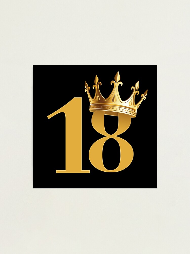 THE CROWN 18 イエローサイン入り 18th Birthday and a crown 