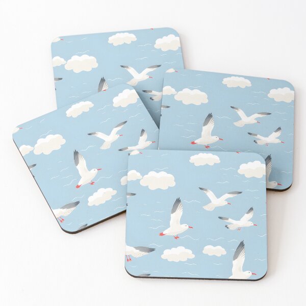 Item preview, Seagull Sky Blue Classic t-shirt,Seagull Sky Blue Phone Cases,sea and Seagull Sky Blue Collection designed and sold by Aopo Chaloemphon.