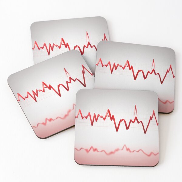 Item preview, Vivid Heart Pulse in Red designed and sold by Sadia  Jannat.