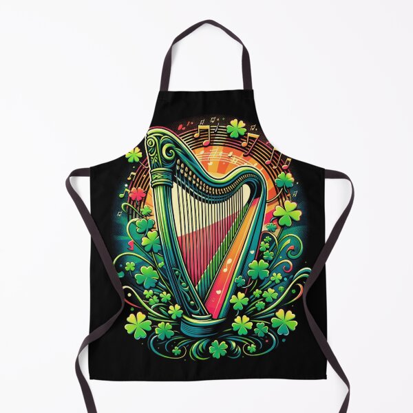 Item preview, Irish Harp bursting with colour designed and sold by irishprinted.